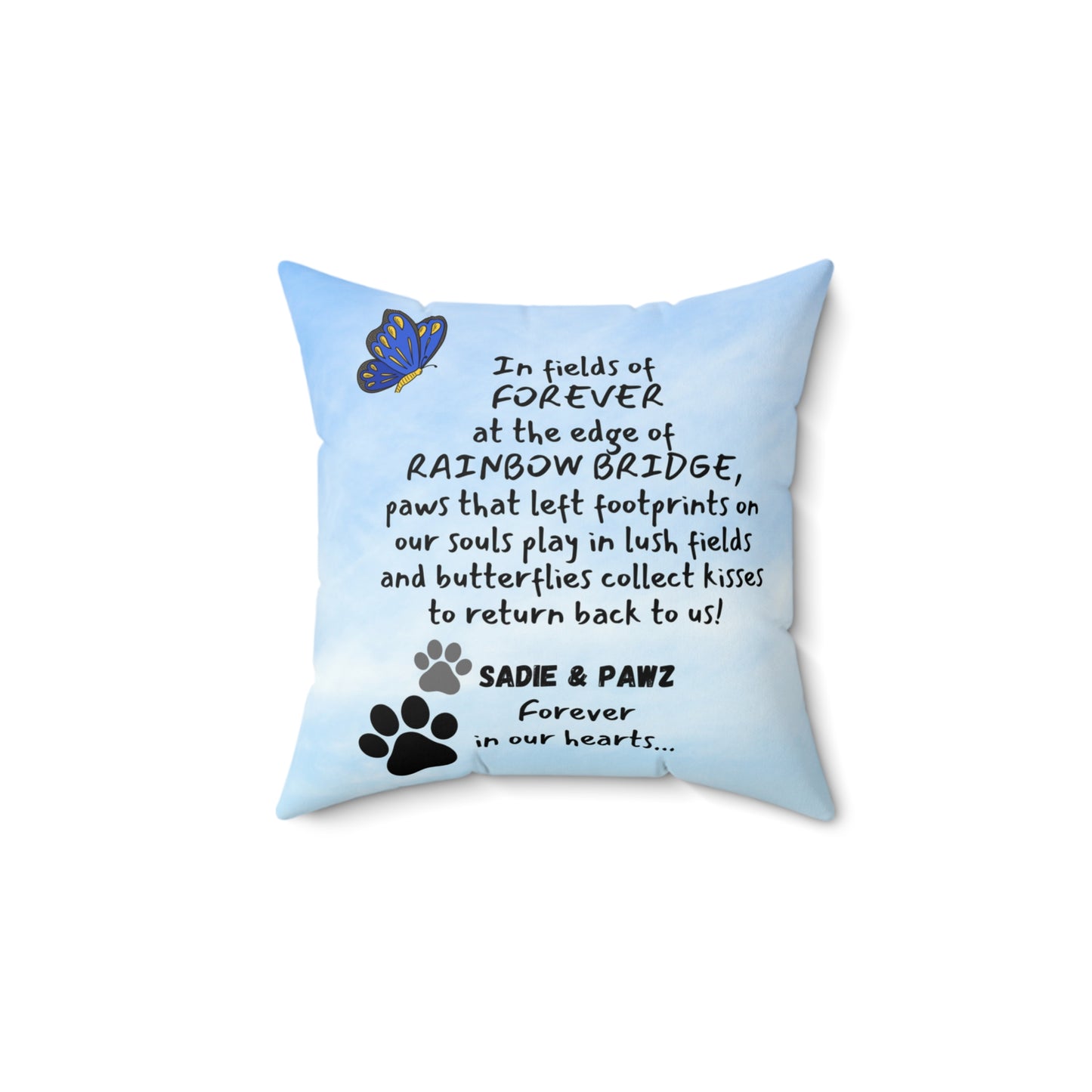 Cat & Dog Memorial Pillow